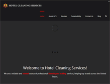 Tablet Screenshot of hotelcleaningservices.com